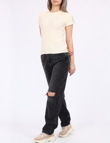 Tricou Vero Moda, crem