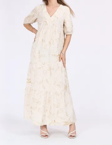 Rochie lunga Vero Moda, bej