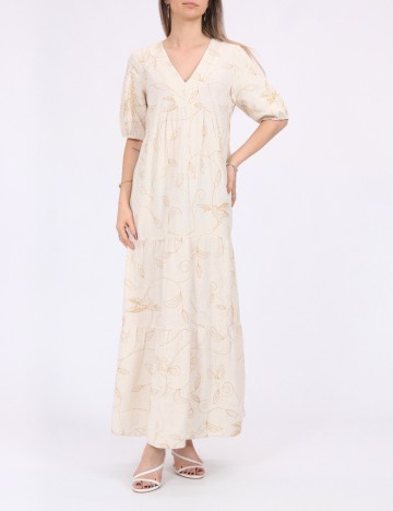 Rochie lunga Vero Moda, bej