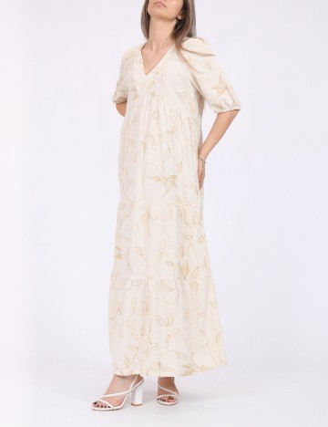 Rochie lunga Vero Moda, bej