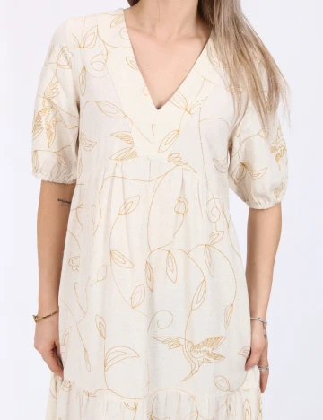 Rochie lunga Vero Moda, bej