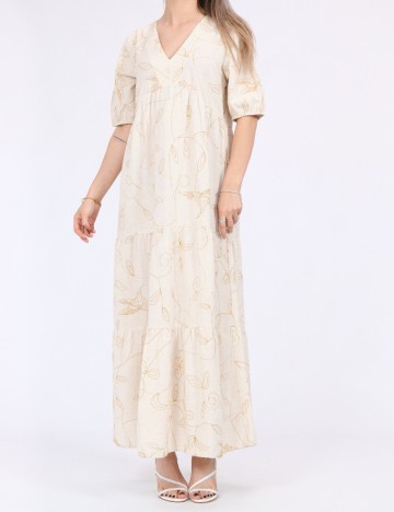 Rochie lunga Vero Moda, bej