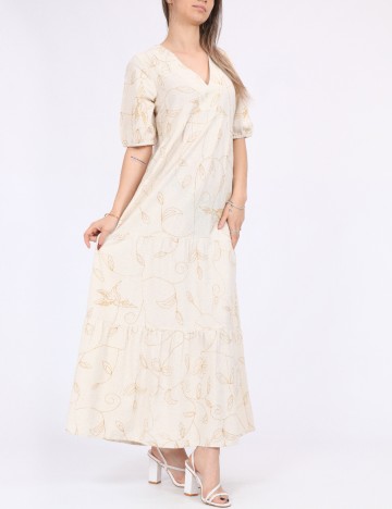 Rochie lunga Vero Moda, bej