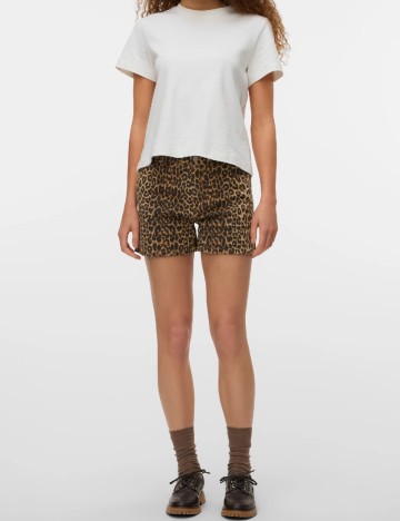 Pantaloni scurti Vero Moda, animal print
