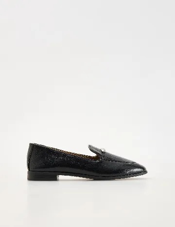 Mocasini Reserved, negru