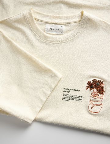 Tricou Reserved, crem