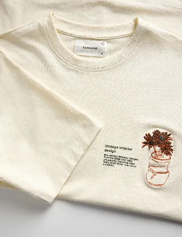 Tricou Reserved, crem