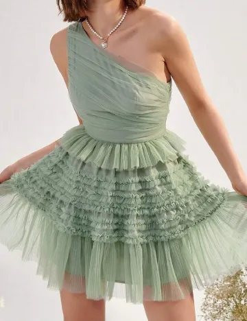 Rochie scurta SHEIN, verde