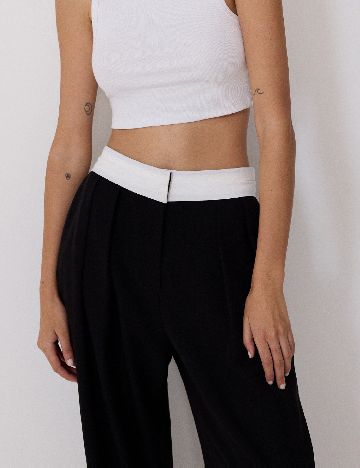 Pantaloni Reserved, negru