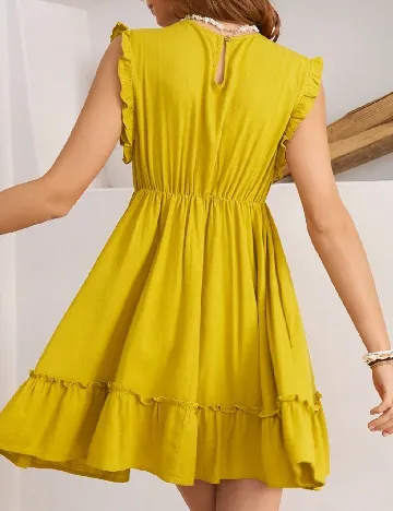 Rochie scurta SHEIN, mustar