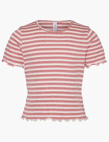 Tricou Vero Moda Kids, roz