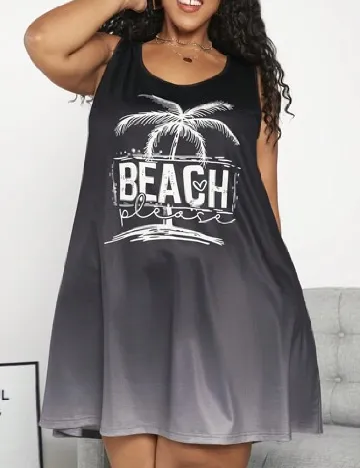 Rochie scurta SHEIN CURVE, gri