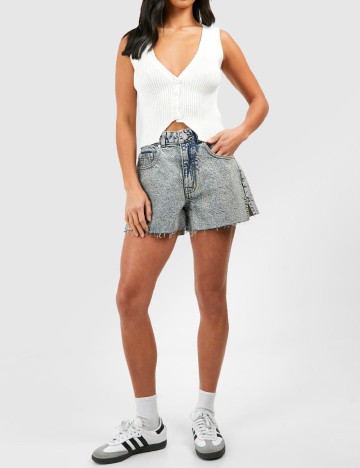 Pantaloni scurti Boohoo, albastru