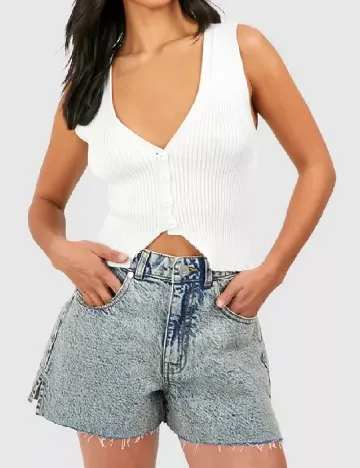 Pantaloni scurti Boohoo, albastru