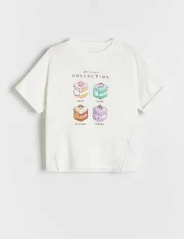 Tricou Reserved, alb