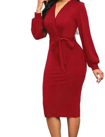Rochie medie SHEIN, rosu