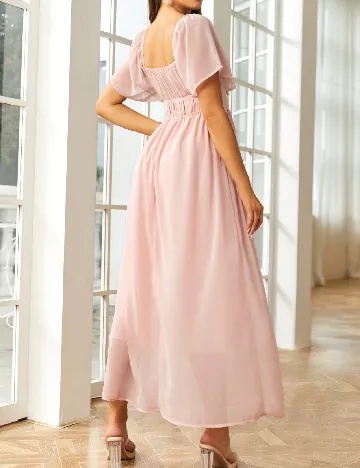 Rochie lunga SBetro, roz