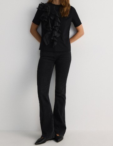 Tricou Reserved, negru