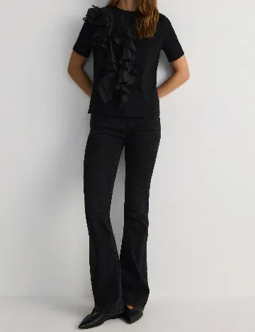 Tricou Reserved, negru