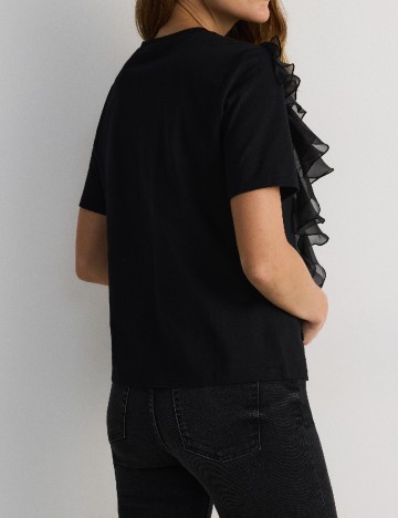 Tricou Reserved, negru