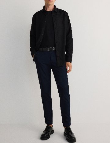 Pantaloni Reserved, bleumarin inchis