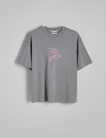 Tricou Oversize Reserved, gri