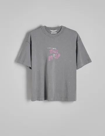 Tricou Oversize Reserved, gri