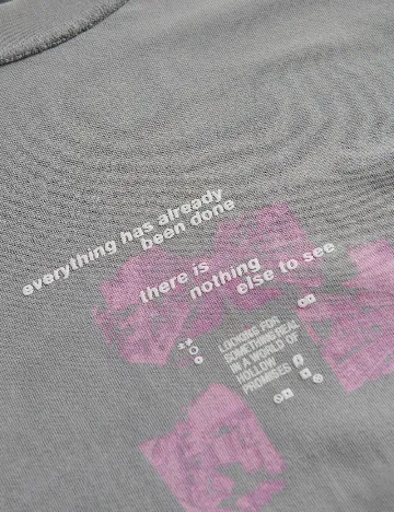 Tricou Oversize Reserved, gri