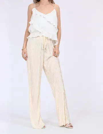 Pantaloni Vero Moda, crem