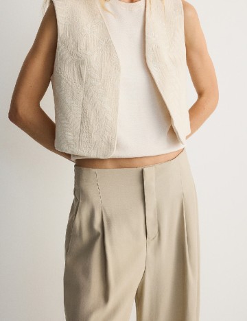 Pantaloni Reserved, bej