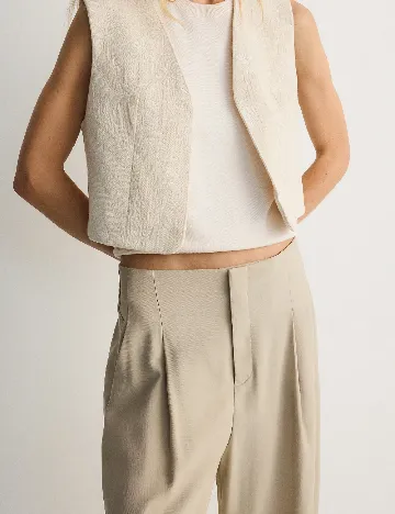 Pantaloni Reserved, bej