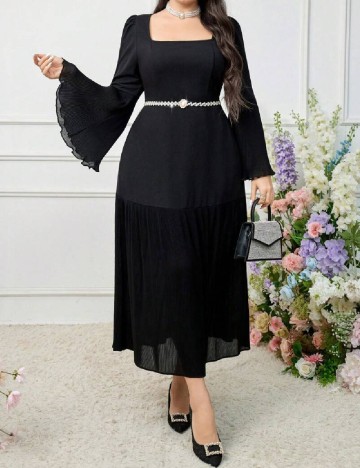 Rochie lunga SHEIN CURVE, negru