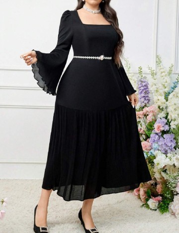 Rochie lunga SHEIN CURVE, negru
