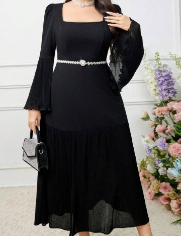 Rochie lunga SHEIN CURVE, negru