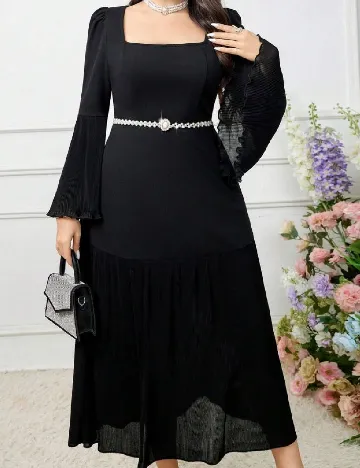 Rochie lunga SHEIN CURVE, negru