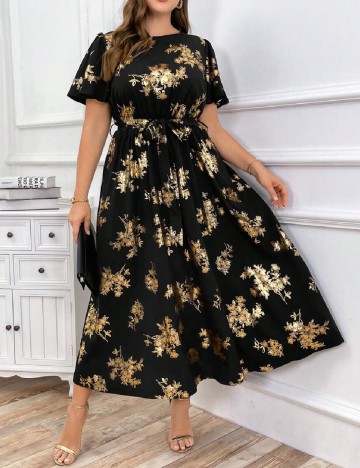 Rochie medie SHEIN CURVE, negru