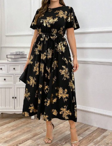 Rochie medie SHEIN CURVE, negru