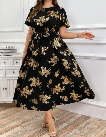Rochie medie SHEIN CURVE, negru