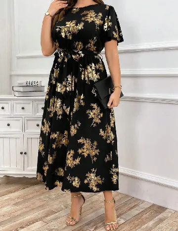 Rochie medie SHEIN CURVE, negru