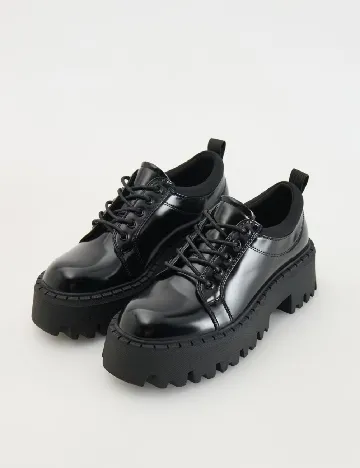 Pantofi Reserved, negru