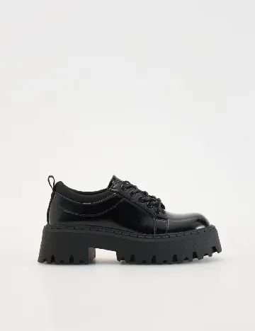 Pantofi Reserved, negru