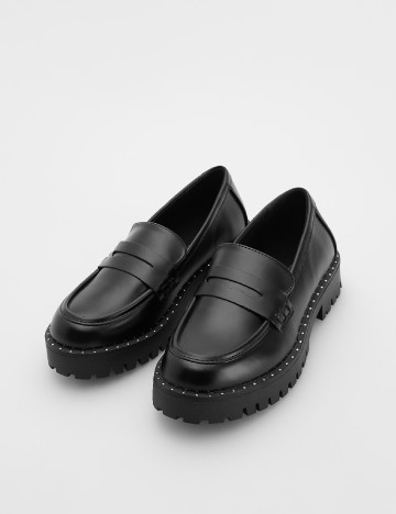Mocasini Reserved, negru