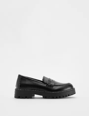 Mocasini Reserved, negru