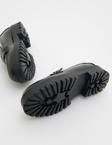Mocasini Reserved, negru