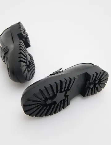 Mocasini Reserved, negru