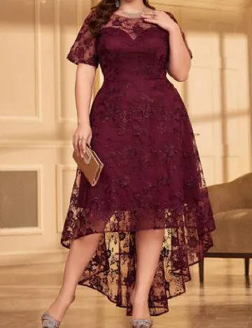 Rochie medie UNITHORSE Plus Size, visiniu