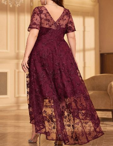 Rochie medie UNITHORSE Plus Size, visiniu