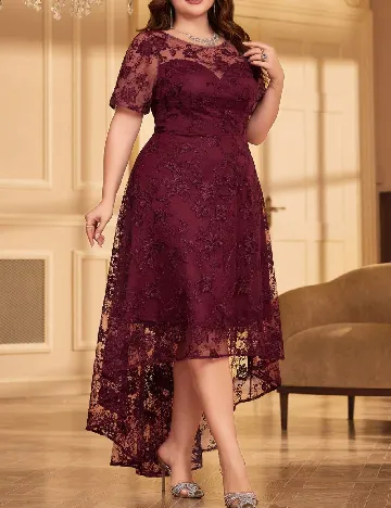 Rochie medie UNITHORSE Plus Size, visiniu