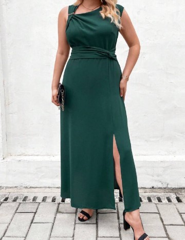 Rochie lunga SHEIN CURVE, verde