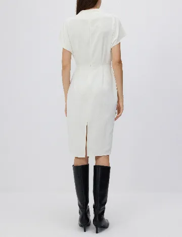 Rochie medie Reserved, ecru
